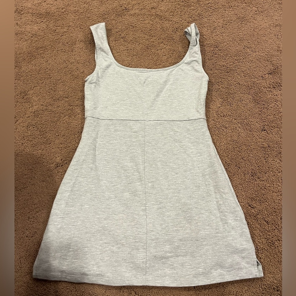 NWOT Urban Outfitters out from under Light Gray dress with skort - Picture 2 of 4